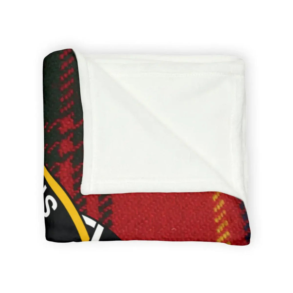 Cozy Red and Black Plaid Pattern Blanket Product