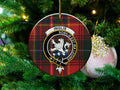 Inglis Noblis Est Ira Leonis Plaid Holiday Ornament