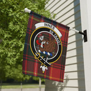 Innes Clan Crest Tartan Garden Flag – Scottish Heritage
