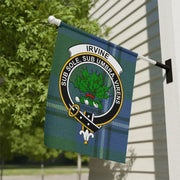 Clan Irvine Tartan Garden Flag – Scottish Crest