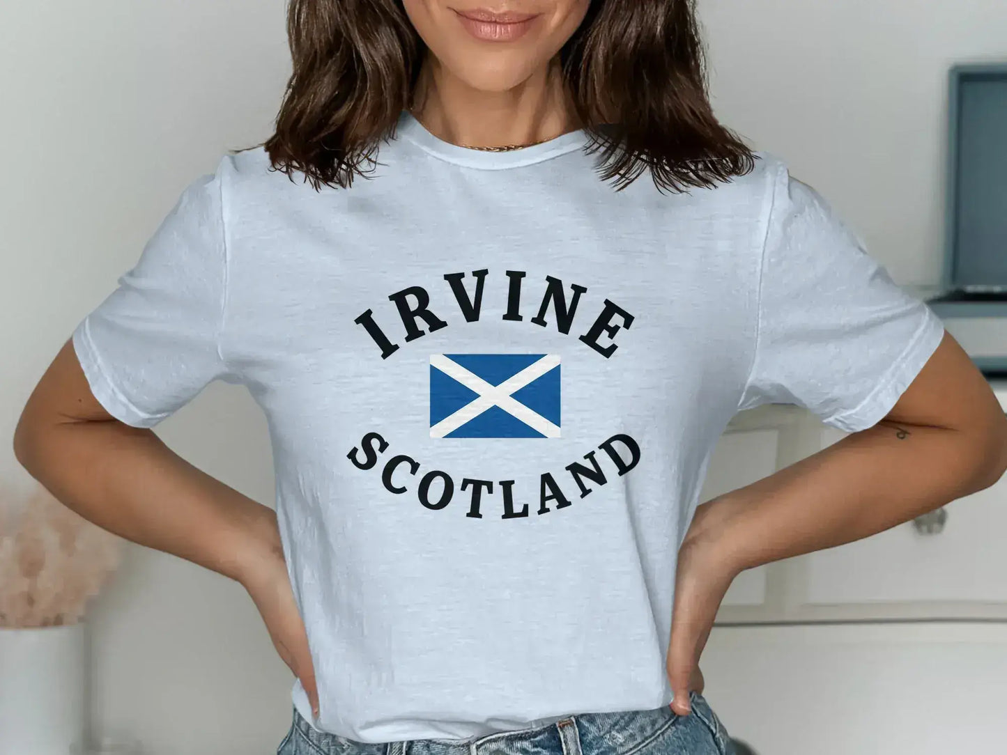 Irvine Scotland Graphic White T-shirt product type