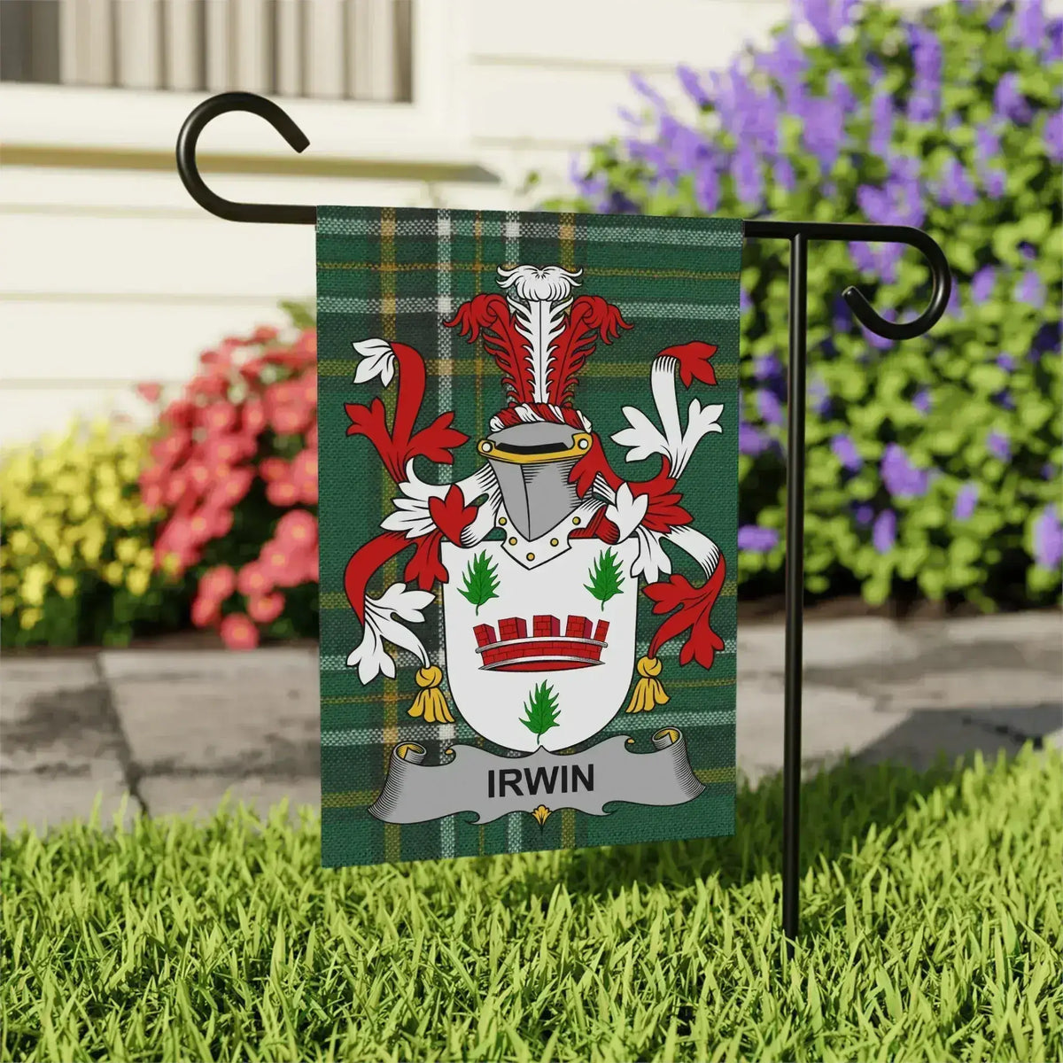 Personalized Family Crest Garden Flag Outdoor Decor