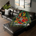 Ivers Family Crest Tartan Pattern Throw Blanket