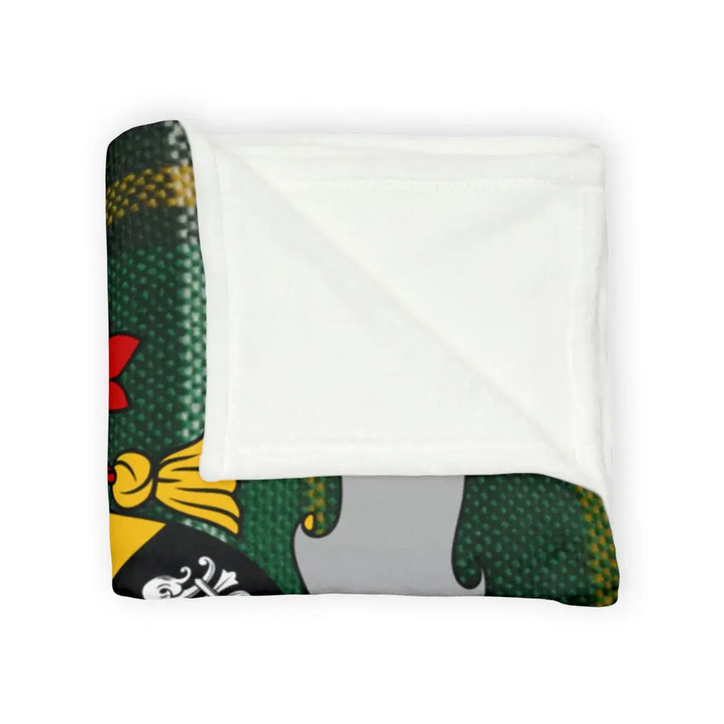 Luxurious Soft Plush Crest Printed Blanket