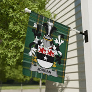 Jordan Irish Family Crest Garden Flag