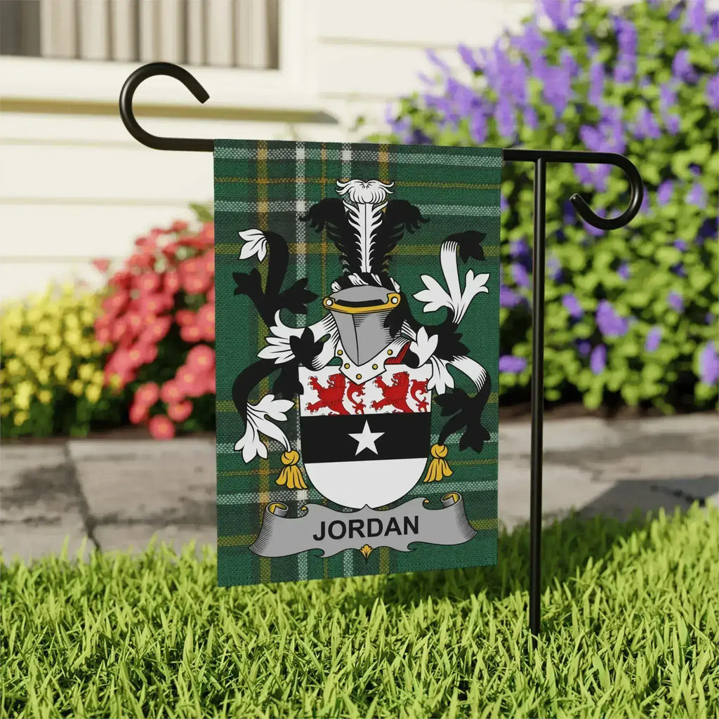Decorative Jordan Coat of Arms Garden Flag