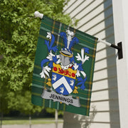 Jennings Irish Family Crest Garden Flag