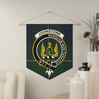 Johnstone Clan Crest Tartan Wall Hanging product