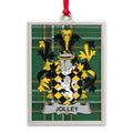 Jolley Family Crest Plaid Background Hanging product