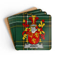 Jones Crest and Tartan Design Coaster Set product type