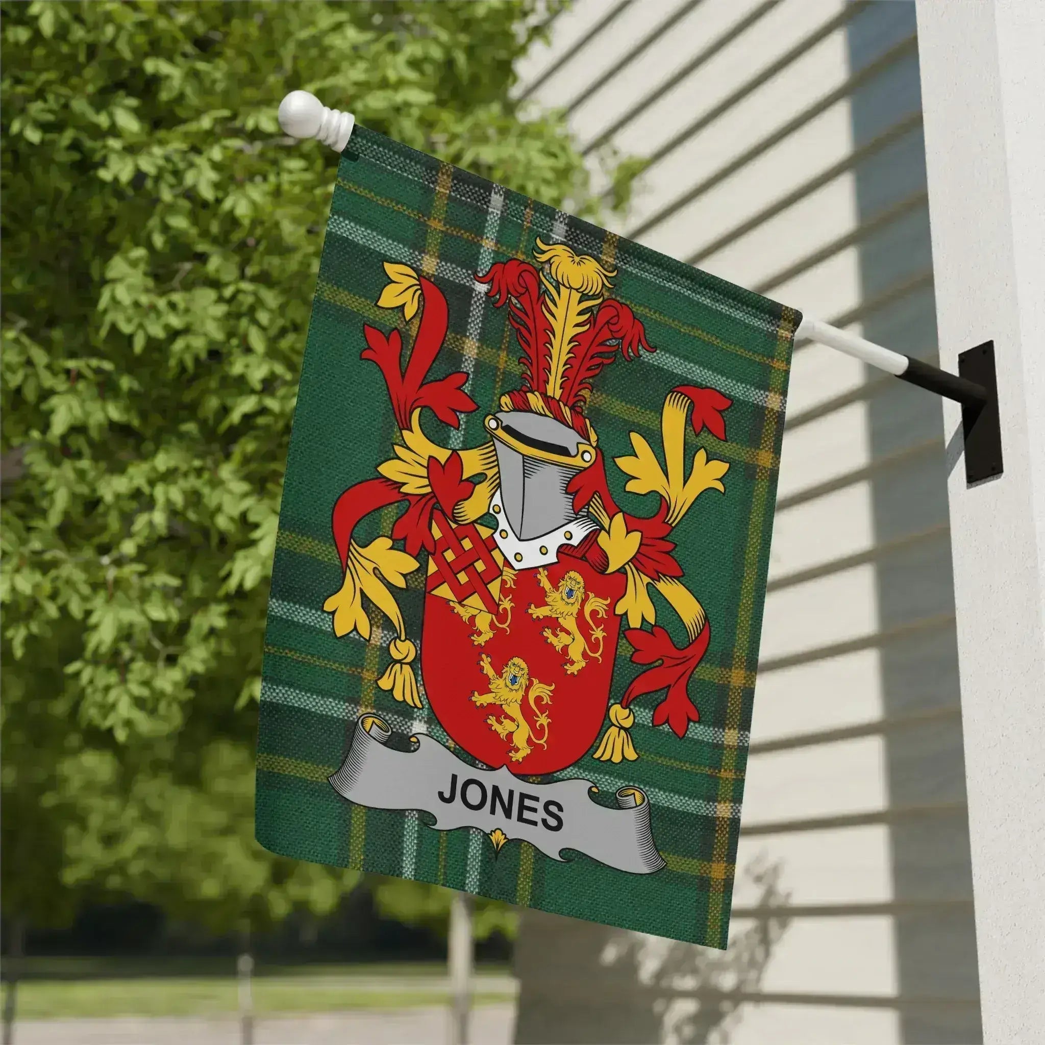 Custom Family Crest Garden Flag Personalized