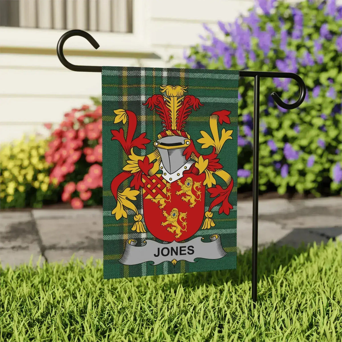 Customizable Family Crest Garden Flag