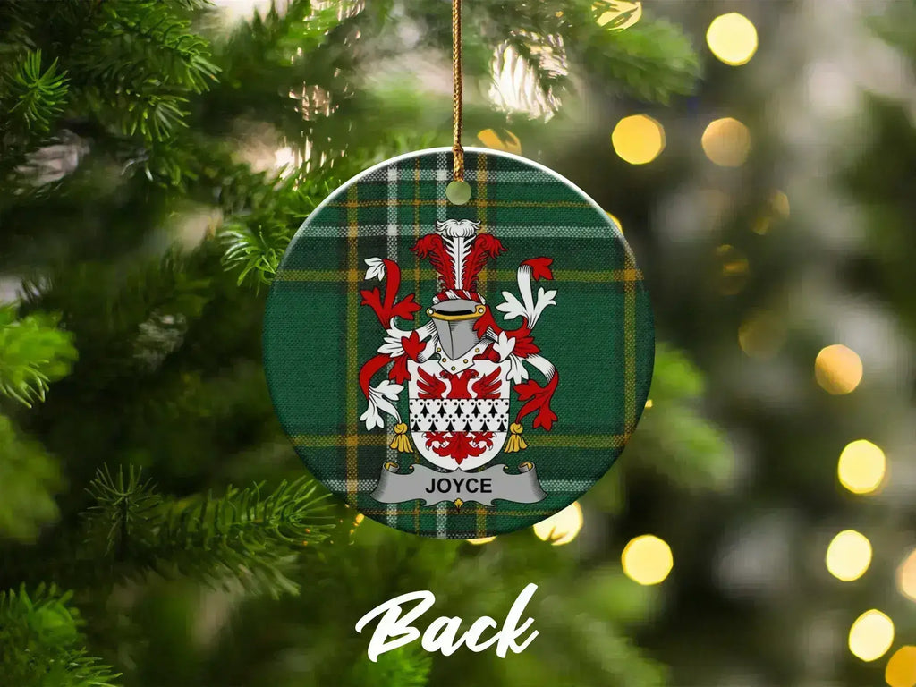 Custom Family Crest Tartan Christmas Tree Decoration product