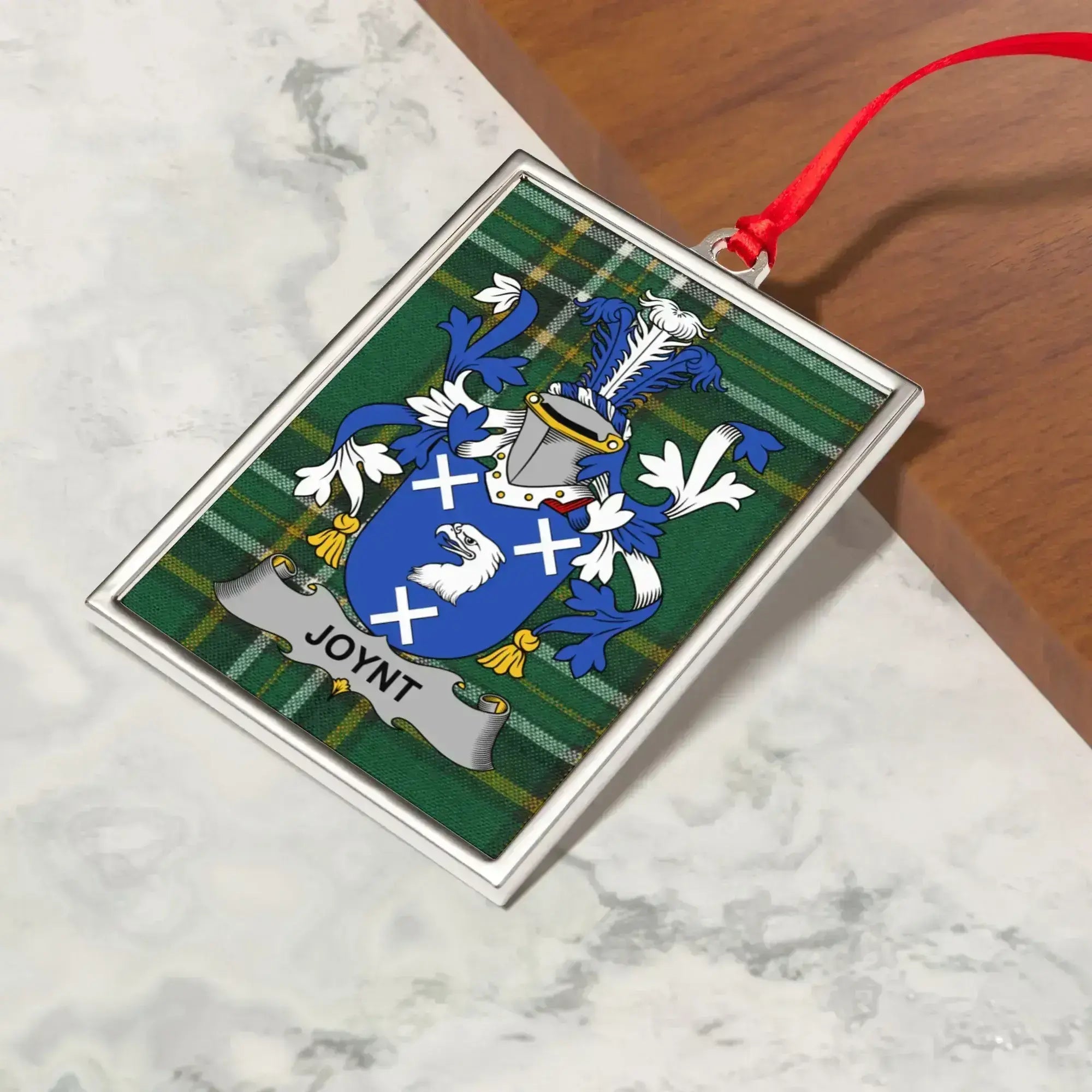 Joynt Coat of Arms Personalized Christmas Ornament product