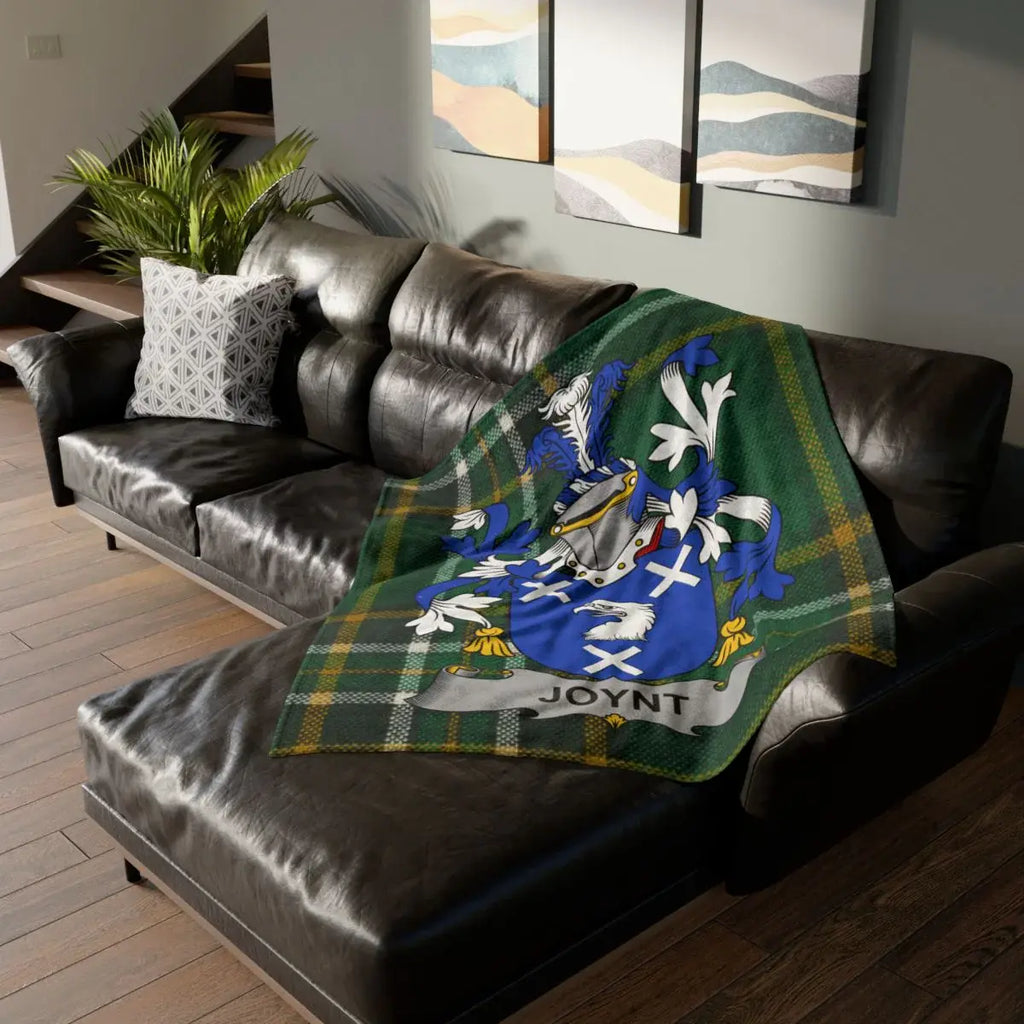 Personalized Joynt Coat of Arms Blanket