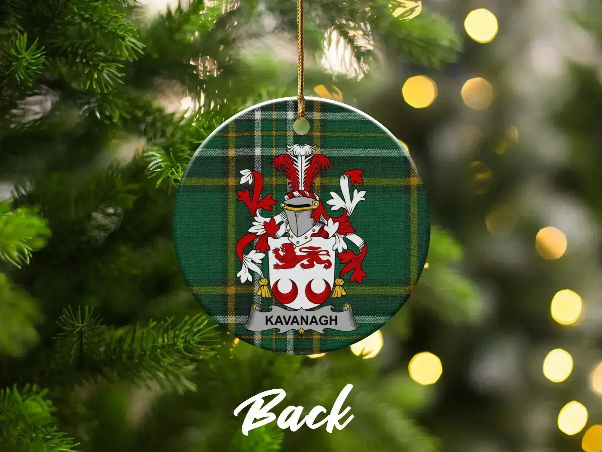 Kavanagh Family Crest Round Ornament Holiday product