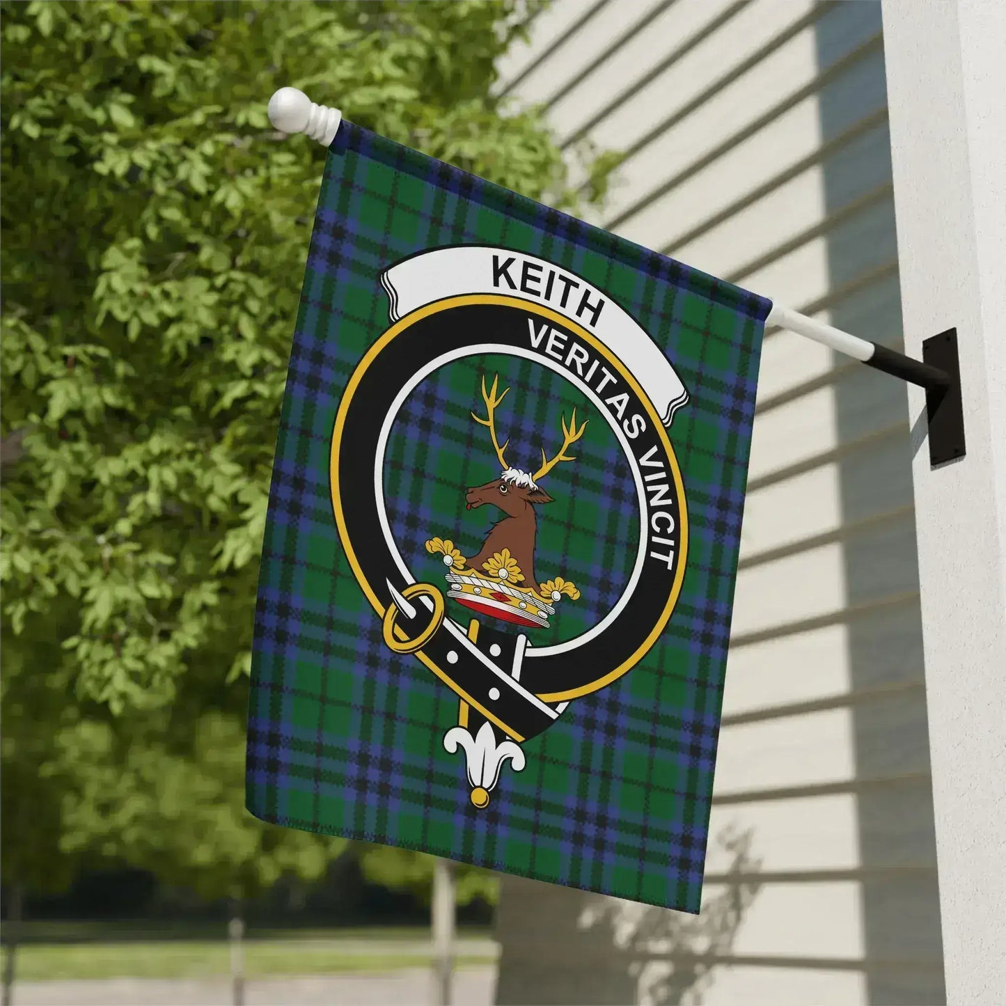 Keith Veritas Vincit Plaid Outdoor Hanging Flag product