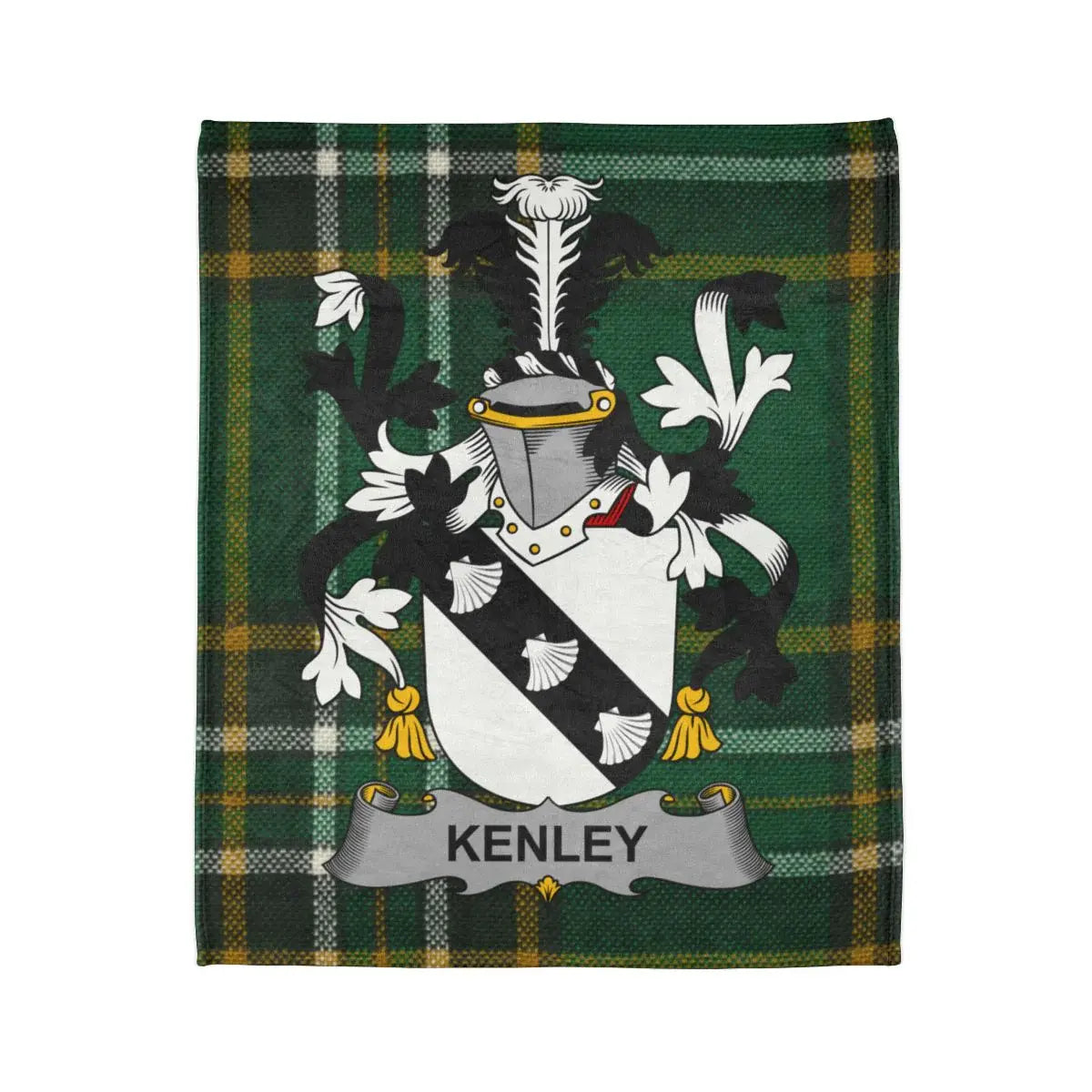 Kenley Family Crest Tartan Pattern Blanket