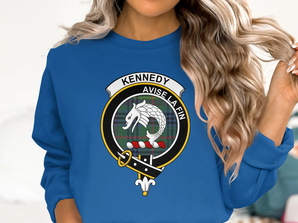 Kennedy Avise La Fin crest graphic sweatshirt — dragon clan design on fleece