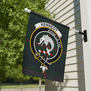 Kennedy Clan Crest Tartan Garden Flag – Scottish Heritage