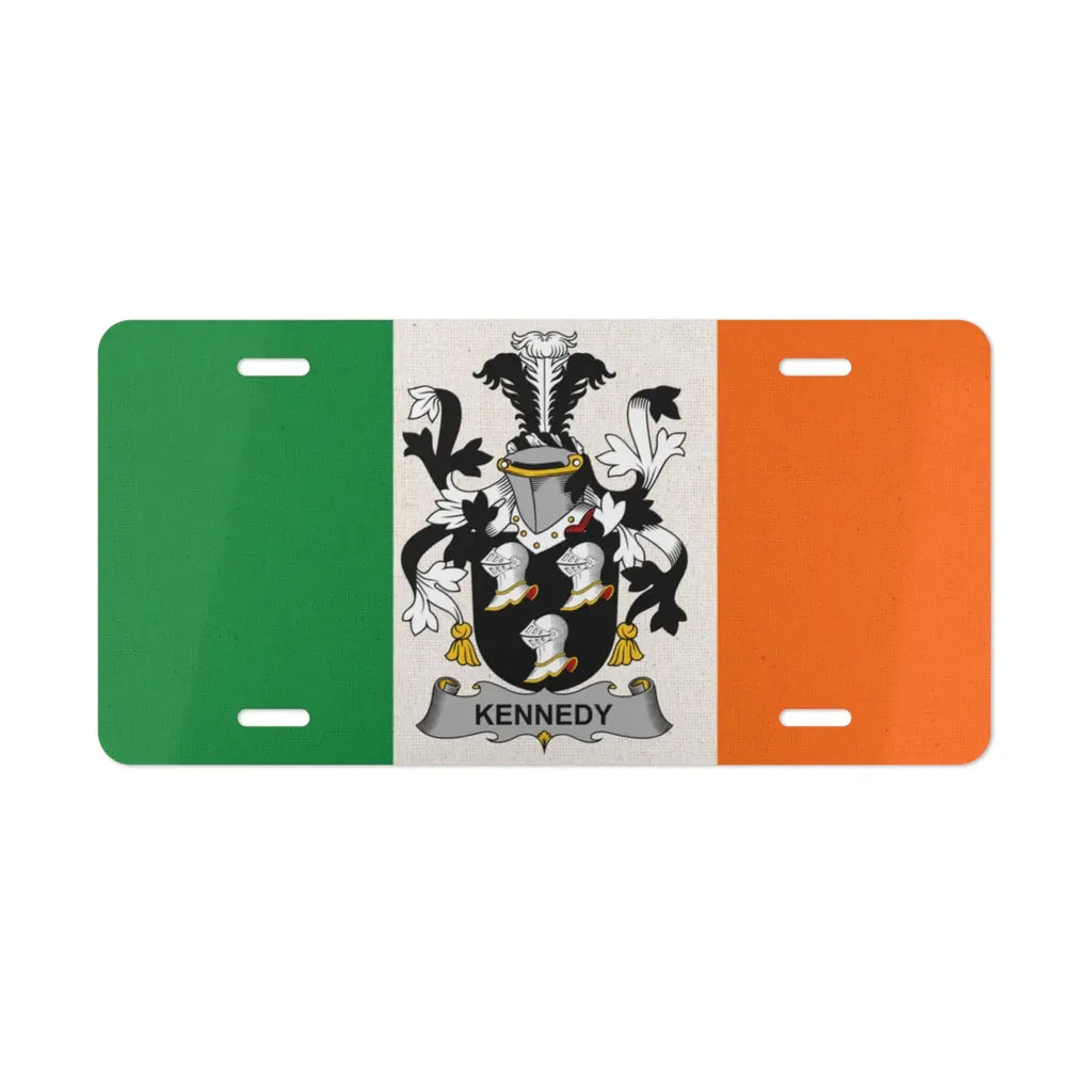 Kennedy Irish Flag License Plate for Vehicles product