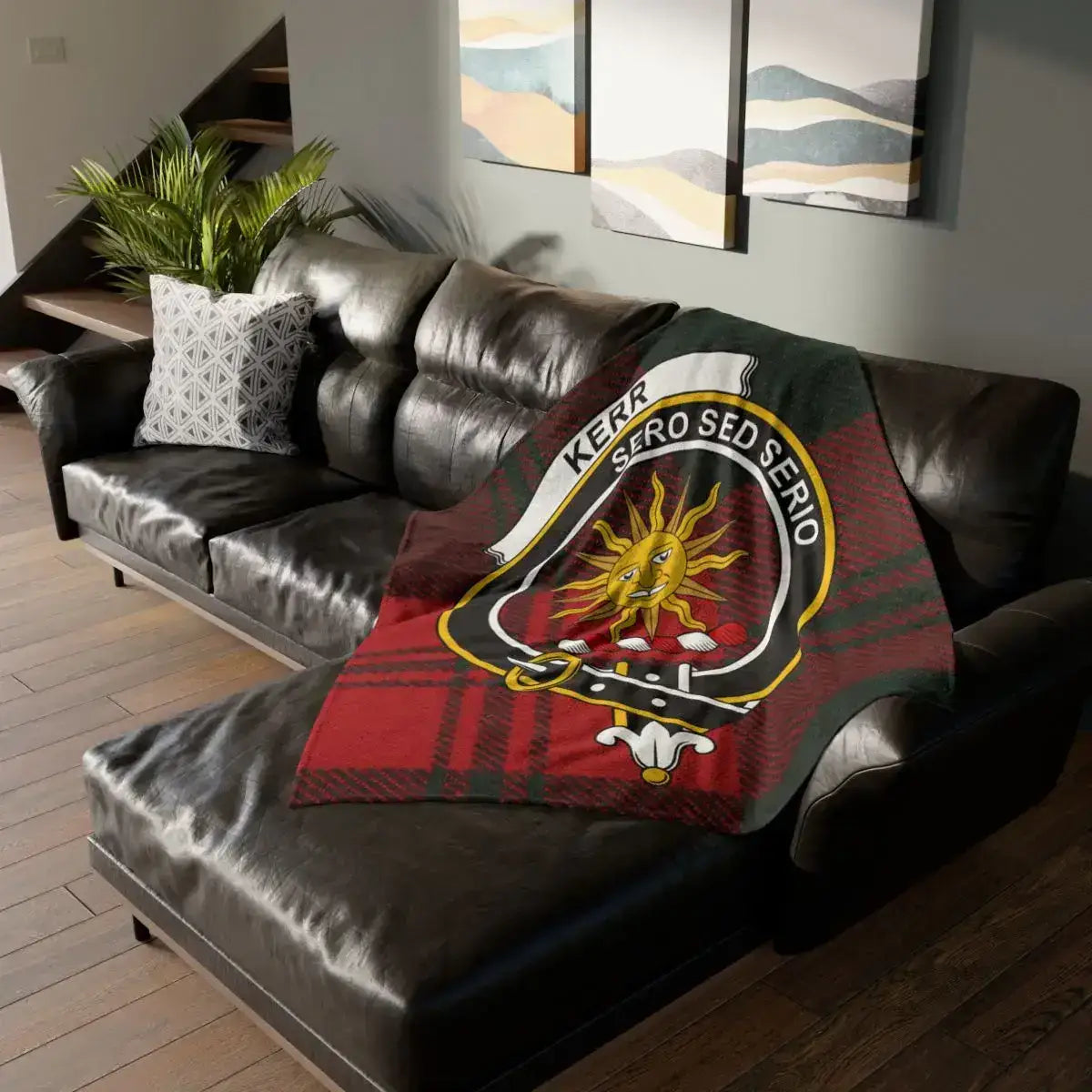 Clan Crest Tartan Blanket for Home Decor Collection