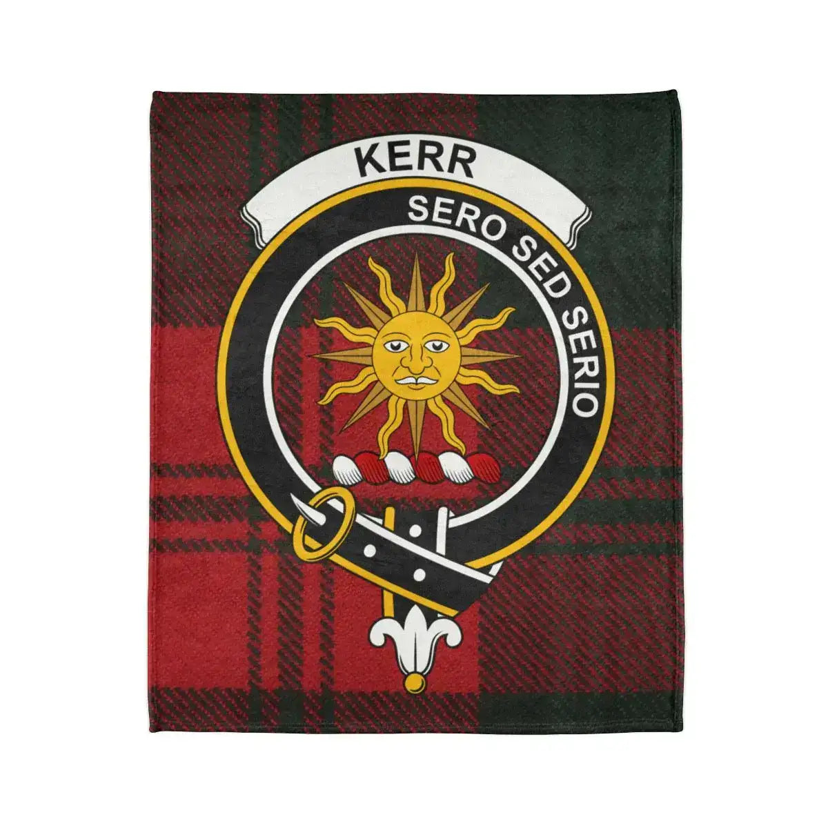Kerr Tartan Sero Sed Serio Sun and Shield Blanket
