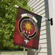 Kerr Clan Crest Tartan Garden Flag – Scottish Heritage