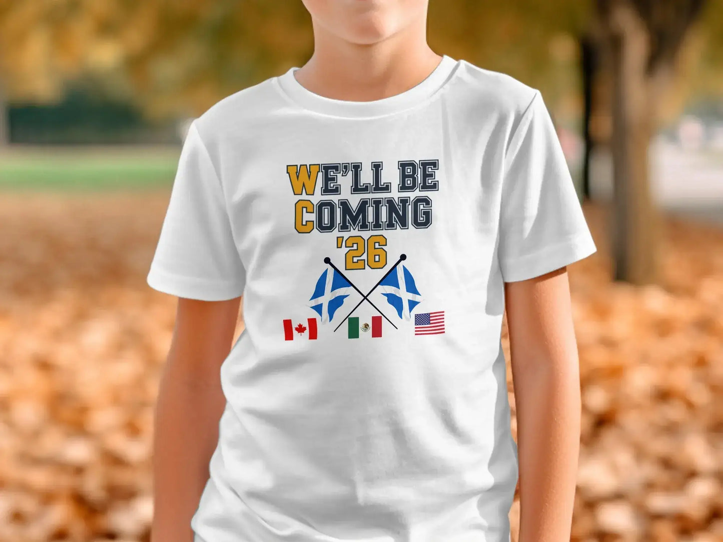 We'll Be Coming '26 Flags Graphic Design Shirt