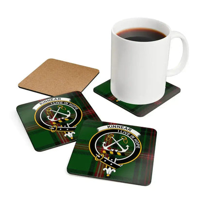 Kinnear I Live In Hope Family Crest Coasters product type