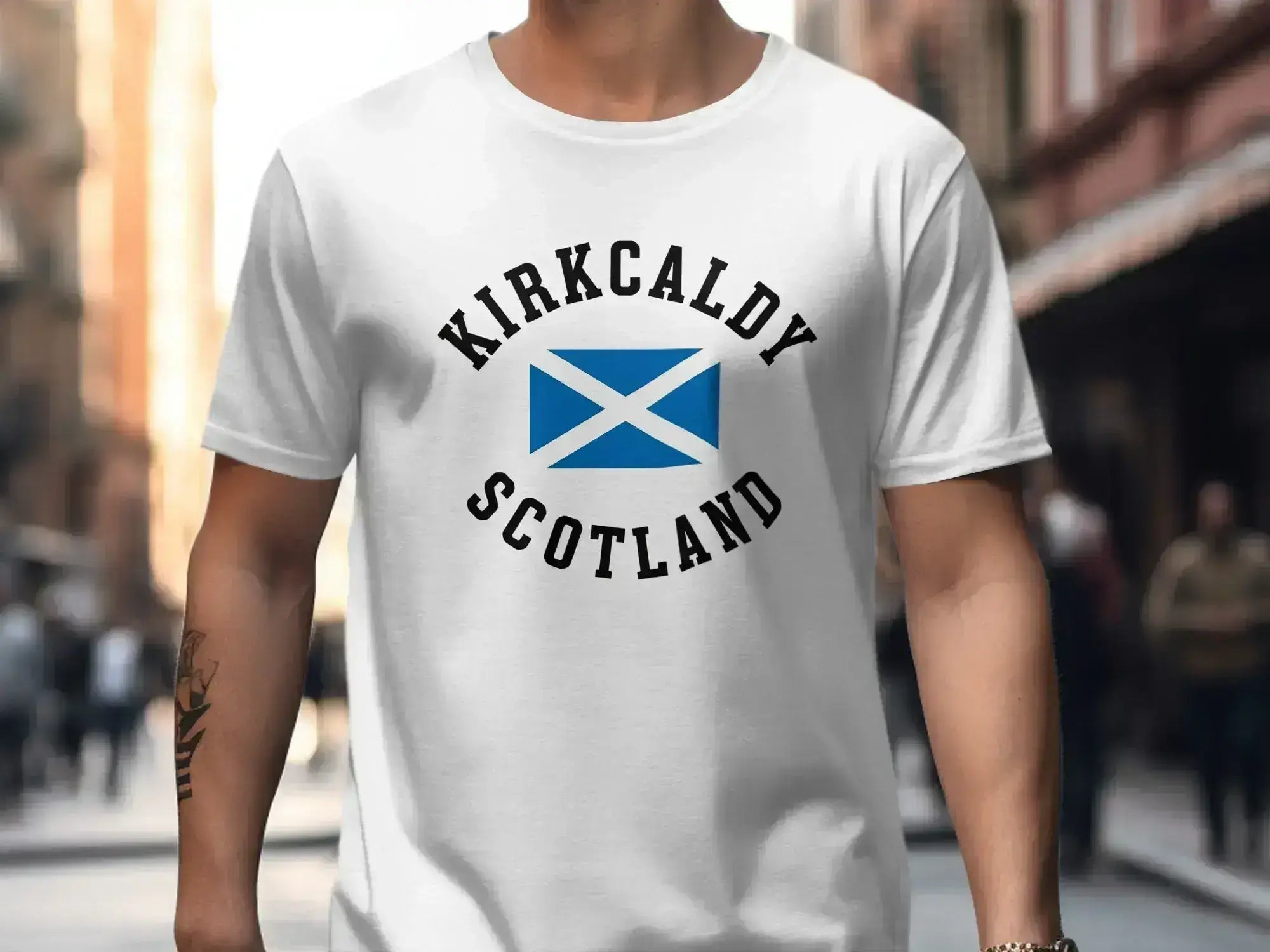 Kirckaldy Scotland Flag Print T-shirt product