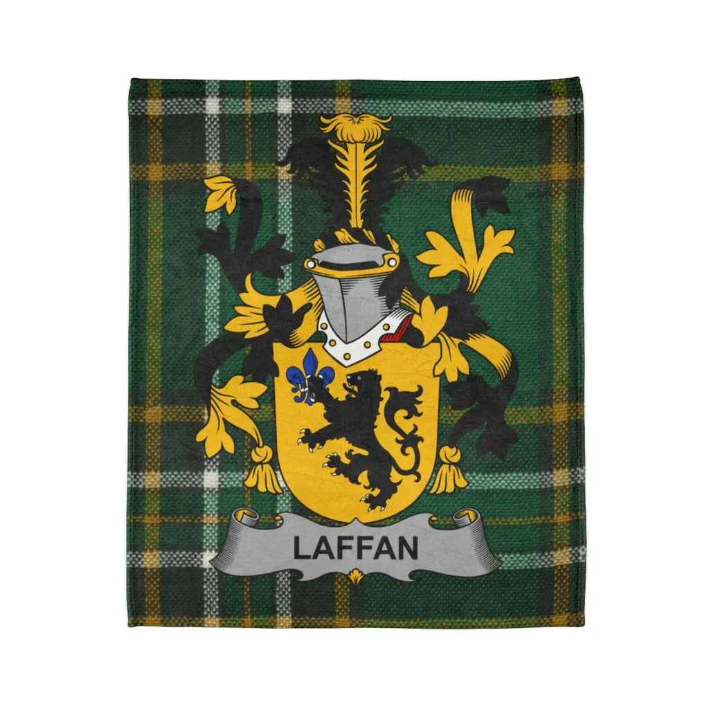 Laffan Family Crest Plaid Design Blanket Info