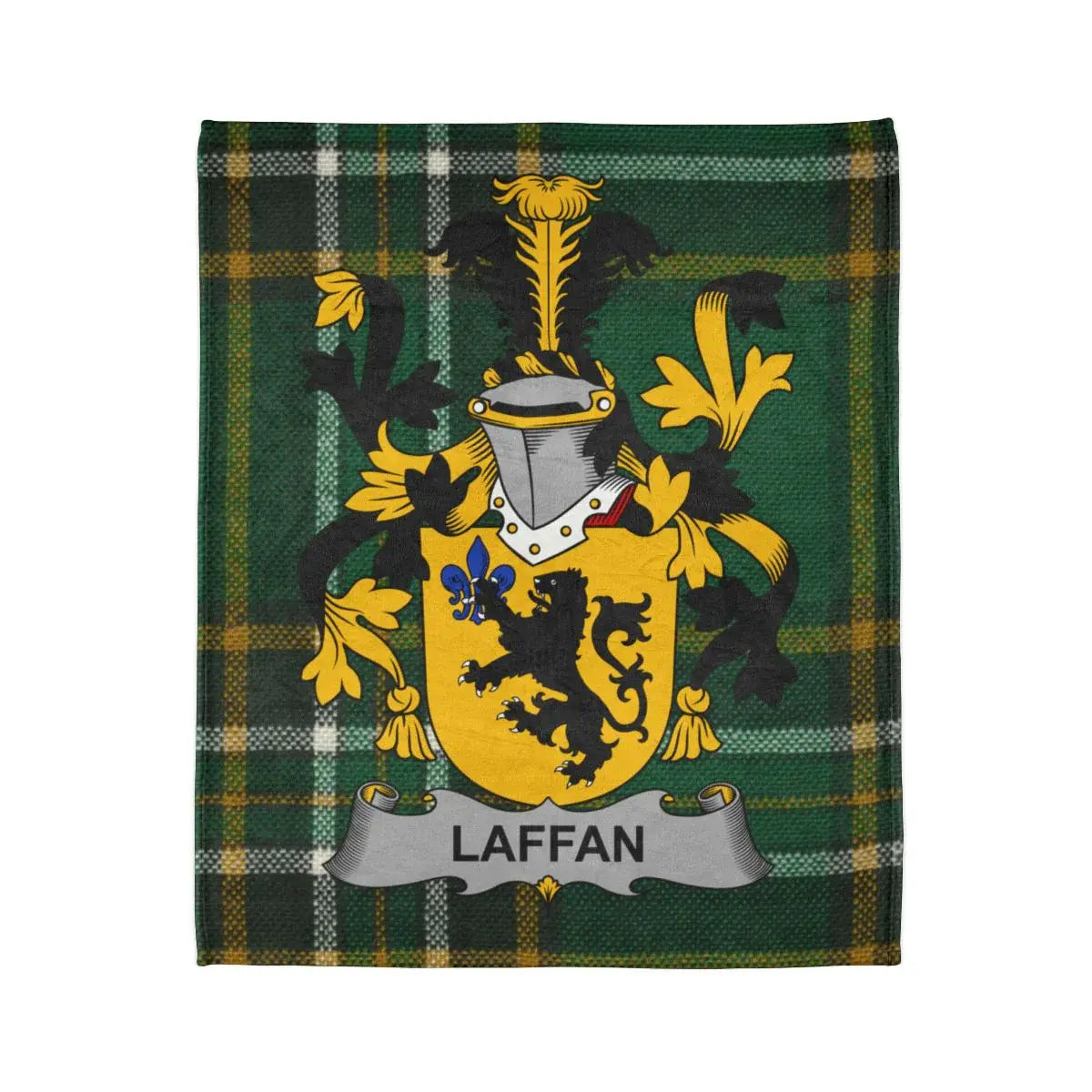 Laffan Family Crest Plaid Design Blanket Info