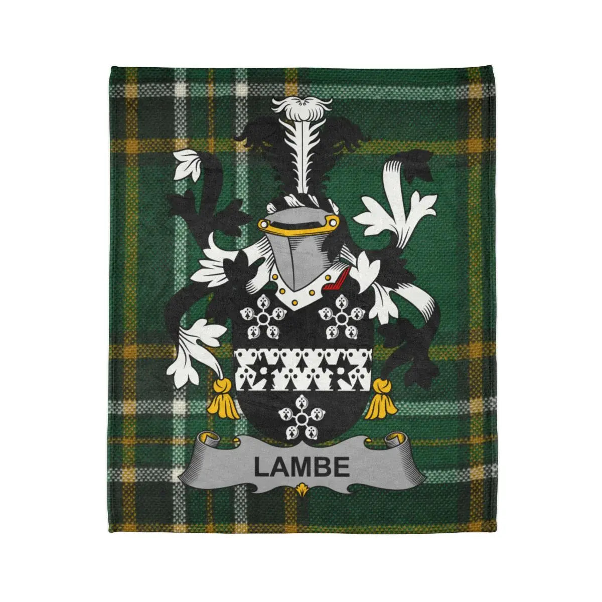 Lambe Heraldic Family Crest Decorative Blanket