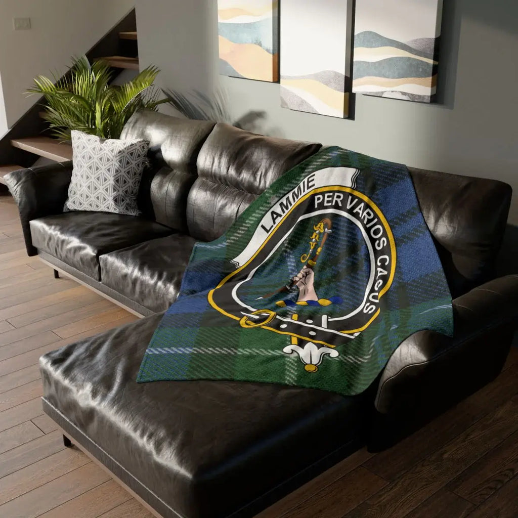 La Mammie Per Varios Casus Blanket with Armorial Design