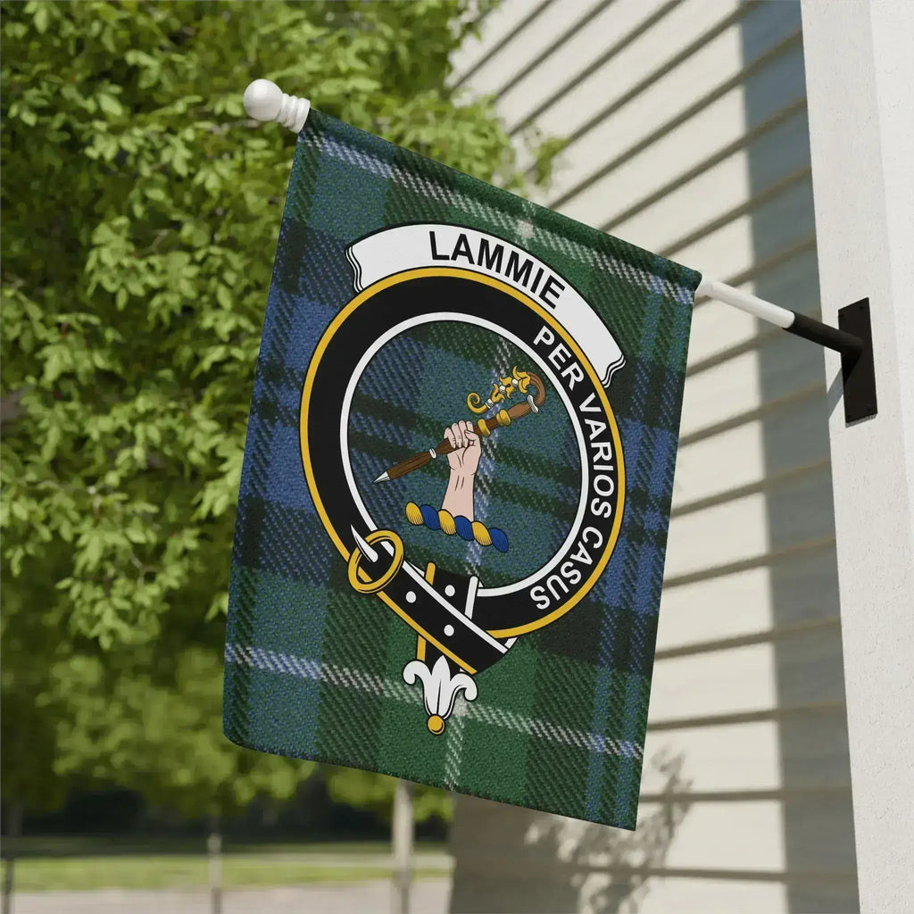 Lammie Crest Flag with Scottish Family Emblem