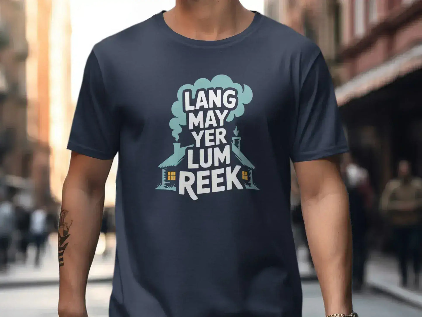 Lang May Yer Lum Reek Scottish T-Shirt product