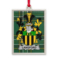 Langford Family Crest Plaid Background Decoration product
