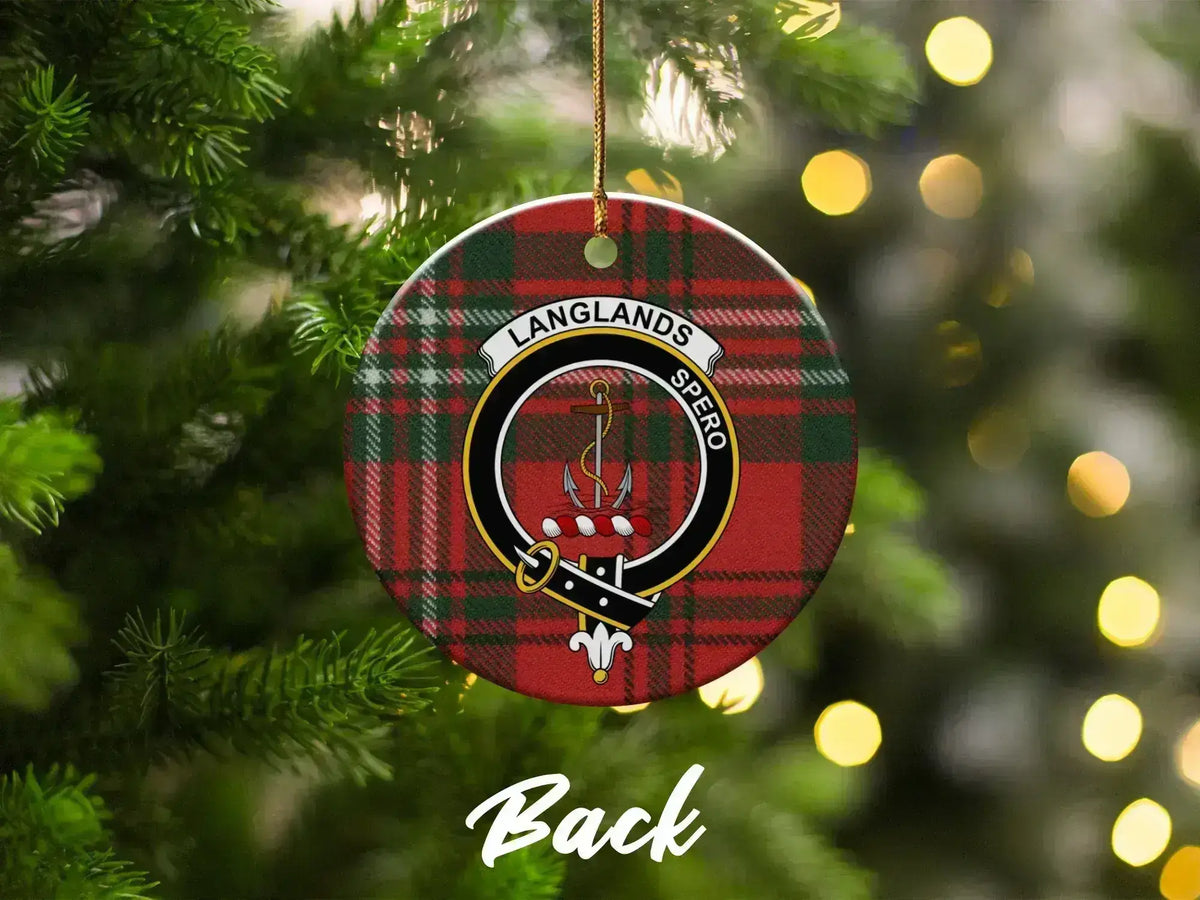 Langlands Spero Plaid Christmas Ornament
