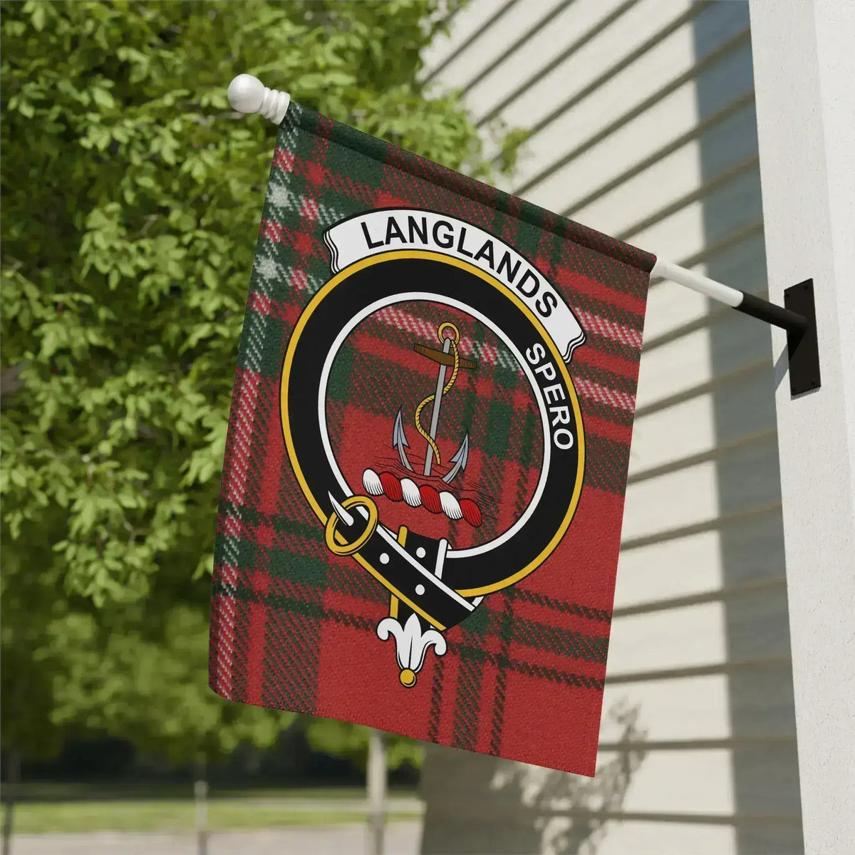 Langlands Spero Clan Crest House Flag