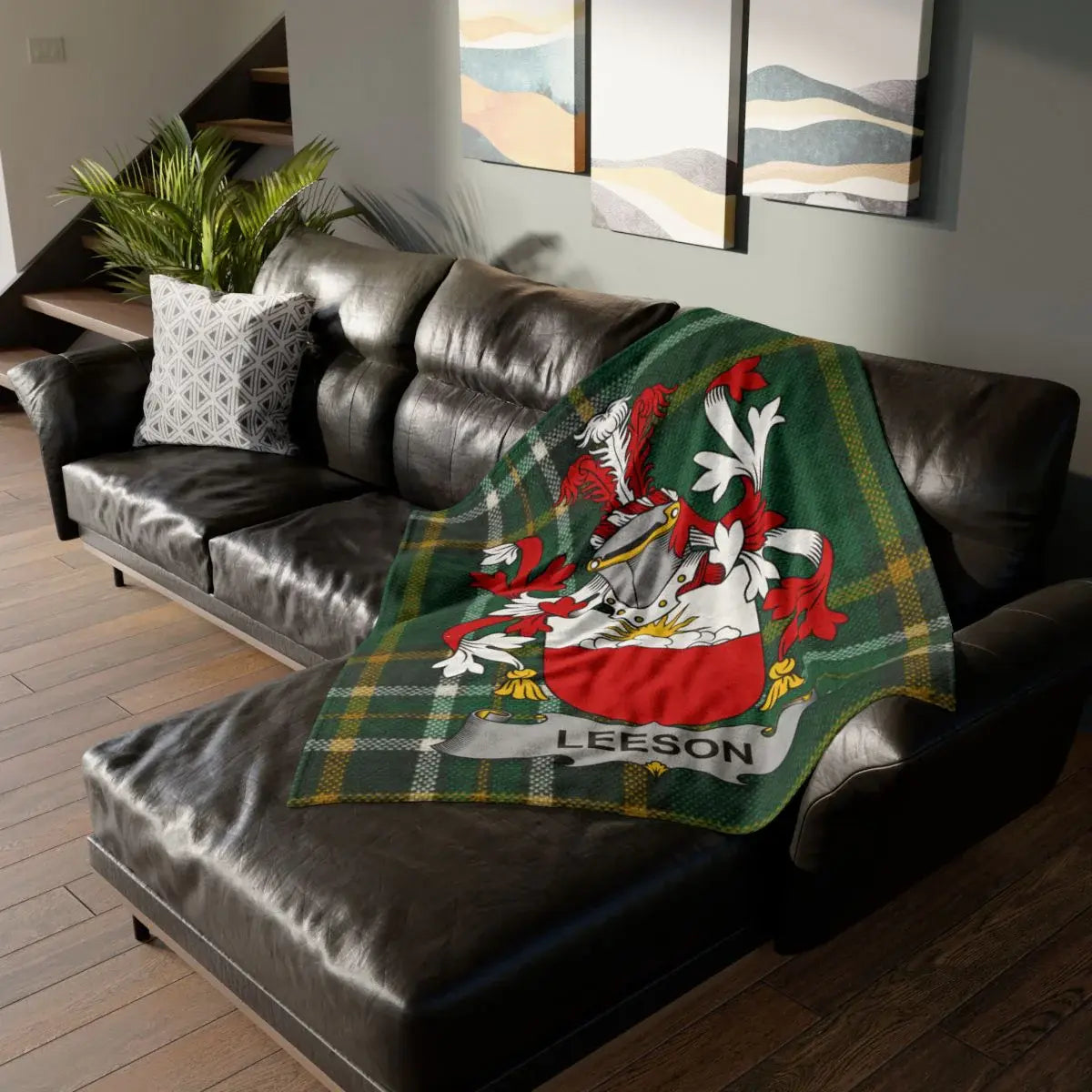 Family Crest Personalized Throw Blanket for Cozy Evenings