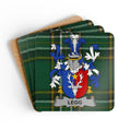 Family Crest Legg Plaid Design Square Coaster product