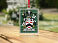 Elegant Striped Keychain with Custom Family Crest product