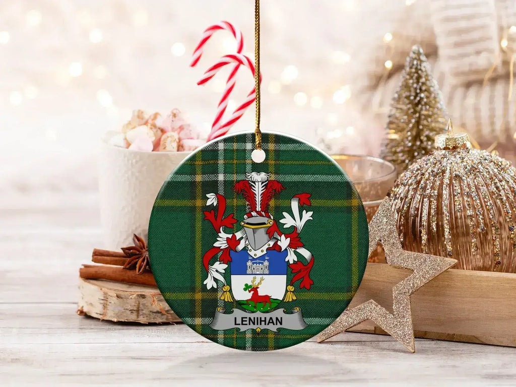 Personalized Family Crest Holiday Ornament
