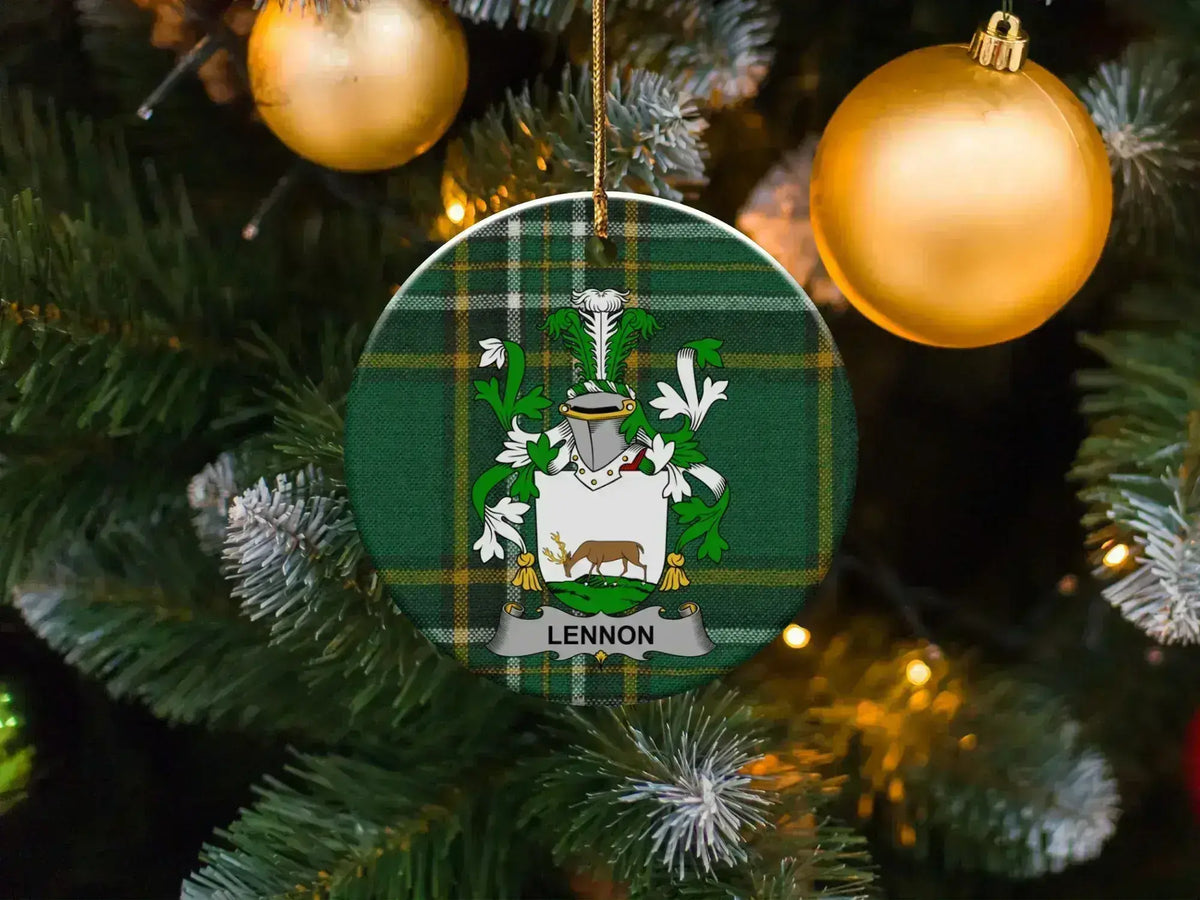 Personalized Lennon Family Crest Ornament