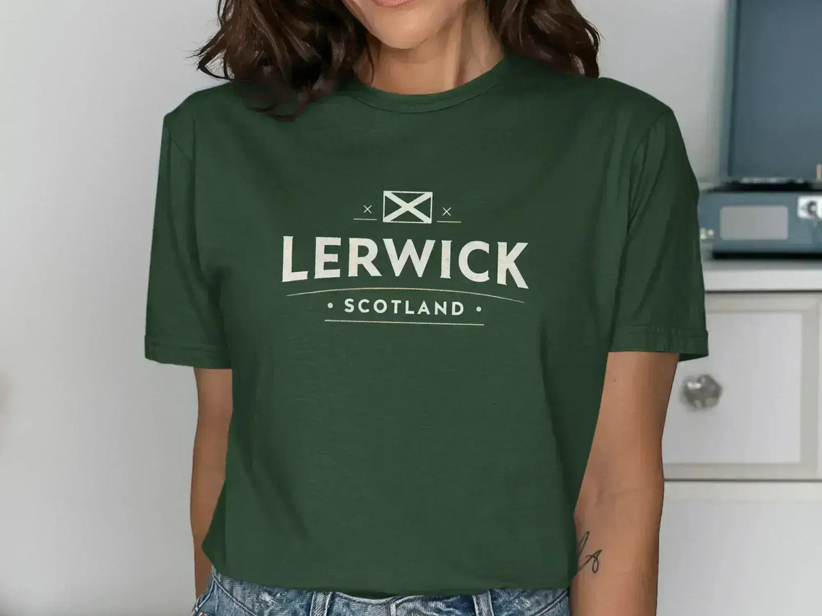 Lerwick Scotland Graphic Tee Casual Shirt