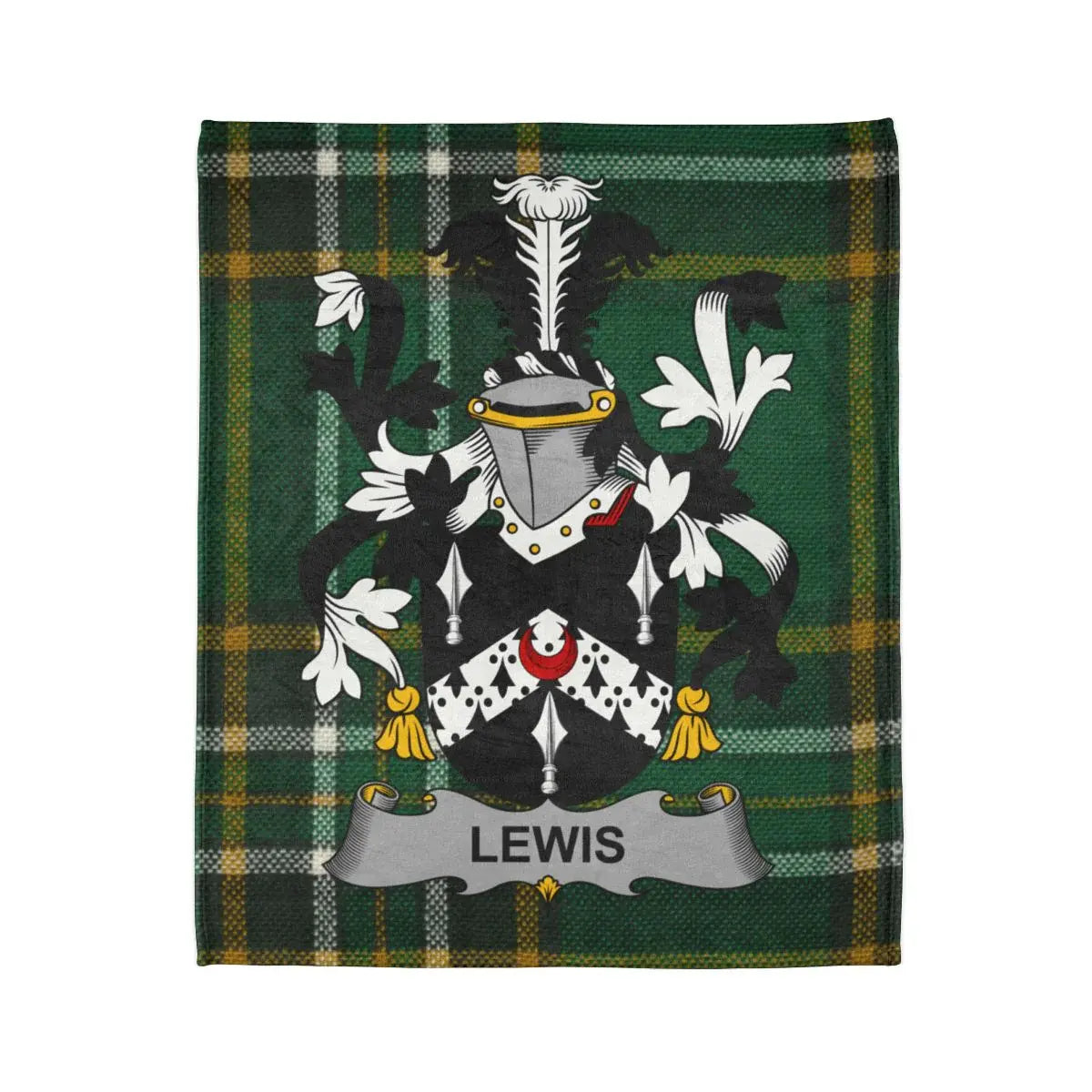 Lewis Coat of Arms Tartan Blanket for Heritage Lovers