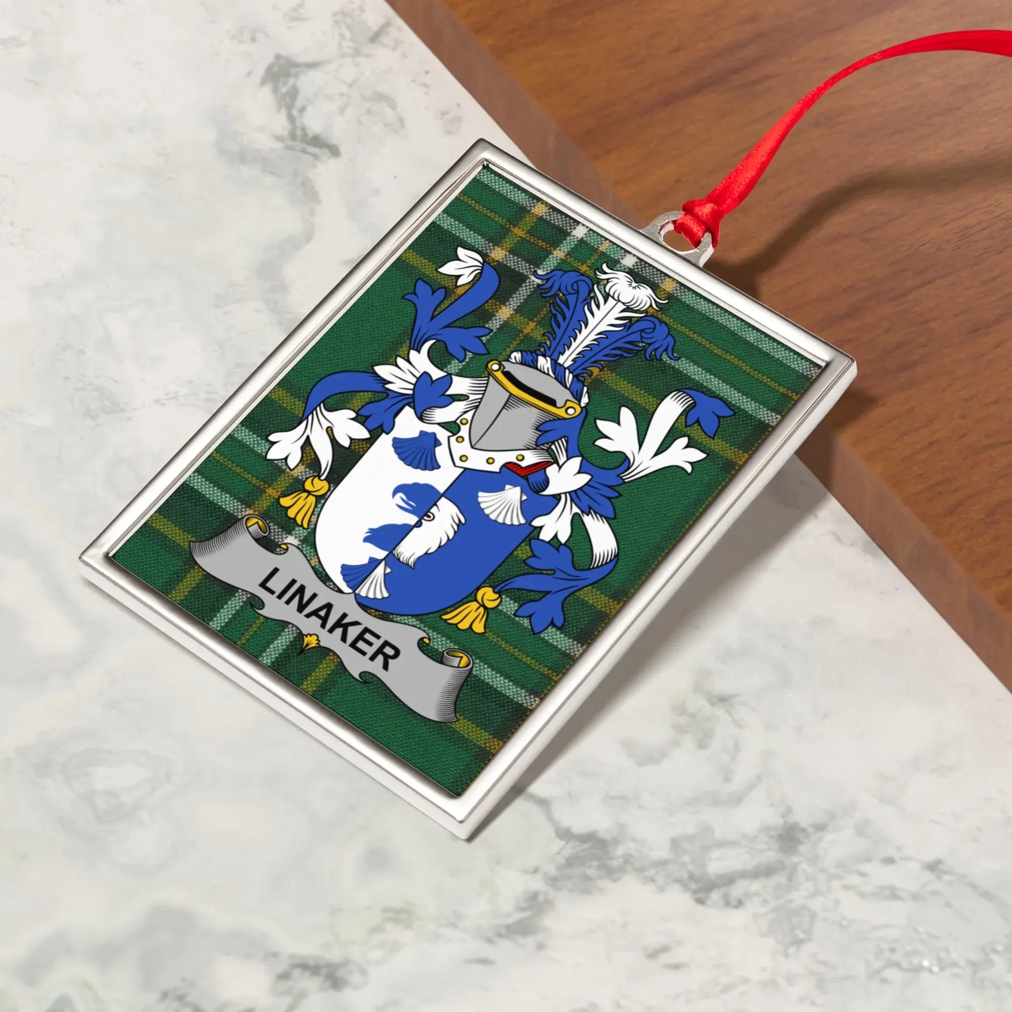 Custom Family Crest Ornament Decorative Product