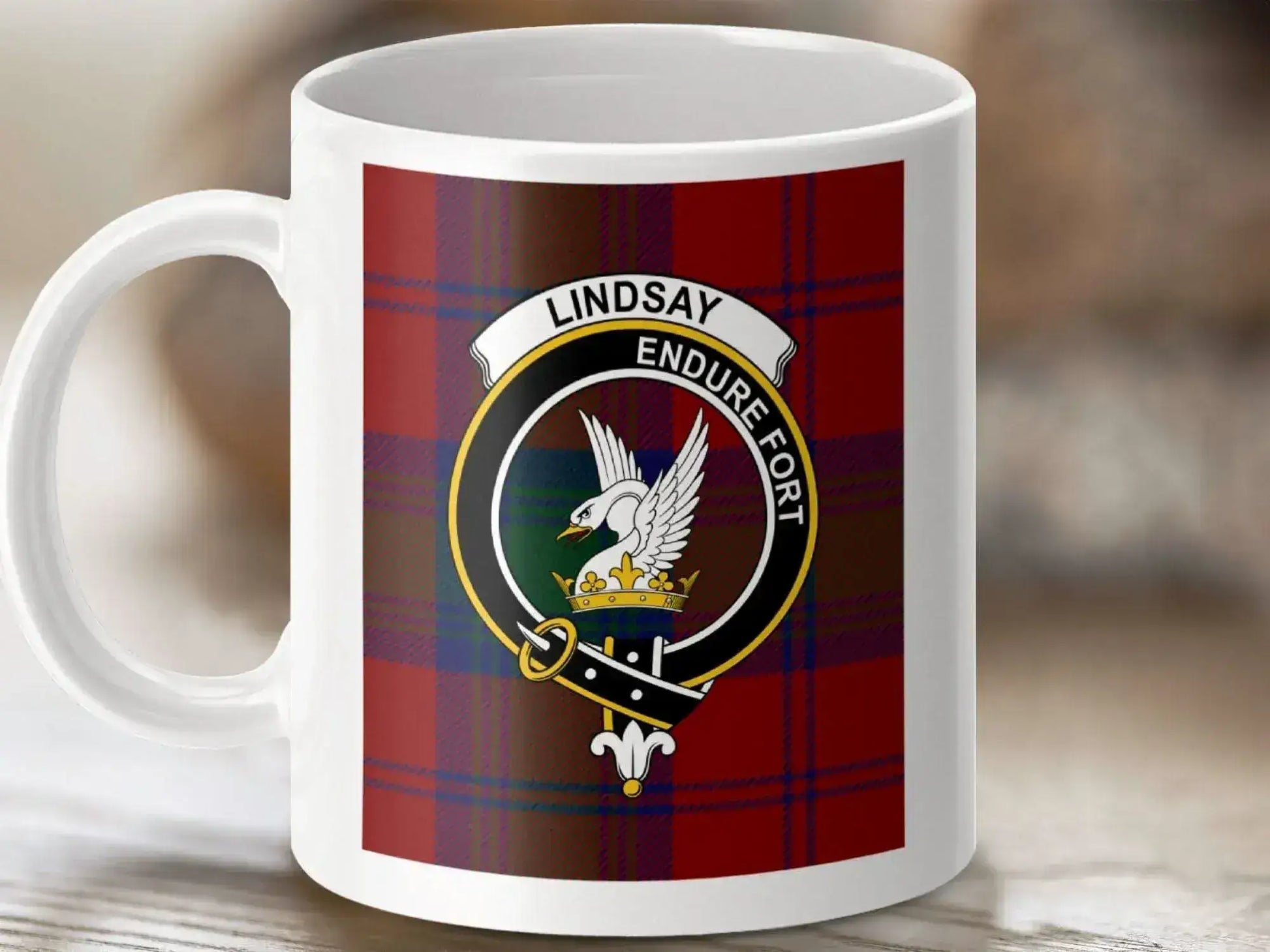 Personalized Lindsay Clan Crest Coffee Mug product type
