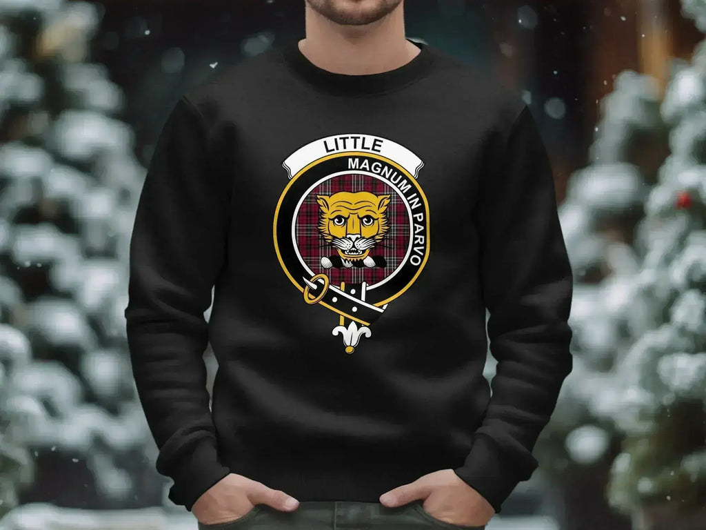 Little Magnum In Parvo Black Crewneck Sweatshirt